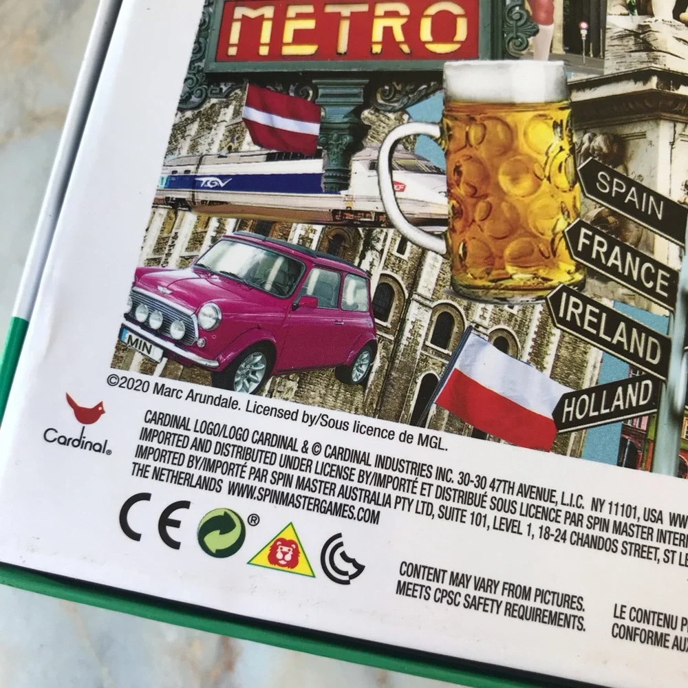 Europe Collage Time 1500 Piece Puzzle